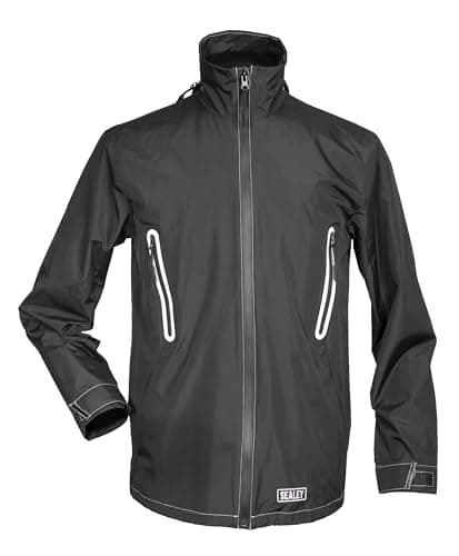 Image of Sealey 5V Heated Rain Jacket - Large with Power Bank - HJ03KIT