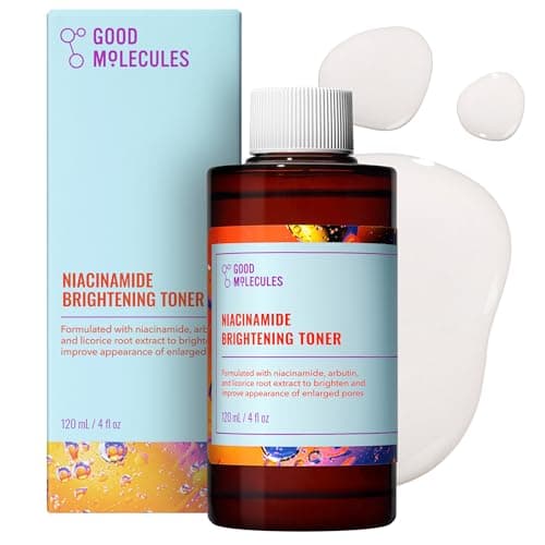 Image of Good Molecules Niacinamide Brightening Toner Facial Toner with Niacinamide, Vitamin C and Arbutin for Even Tone, Enlarged Pores Skincare for Face