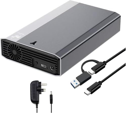 Image of ModusTech 12TB External (DESKTOP) Hard Drive USB 3.1 Type-C - High-Speed Data Storage for PC, Mac, Laptops, and Gaming Consoles - Durable Design, Compatible with Windows, MacOS, Linux (TB)