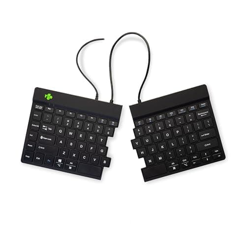 Image of R-Go Split Ergonomic Keyboard, QWERTY (US), black, wired