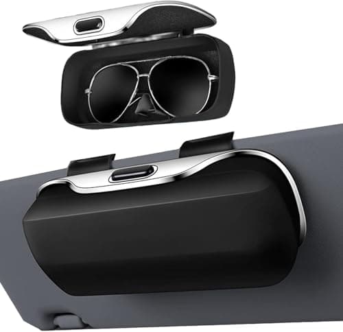 Image of YDSTNiu Car Glasses Case for Jaguar XF Sportbrake X260 2015, Sunglasses Holder Sun Visor Box Organizer Storage Clip Interior Accessories Sturdy Protection