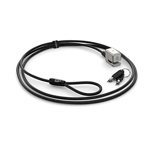 Image of Kensington Laptop Lock - Keyed Cable Lock for Surface Pro with Non-Invasive Locking Technology, Strong Lock Head and Carbon Steel Cable - 1.8 m Length (K62044WW), Silver