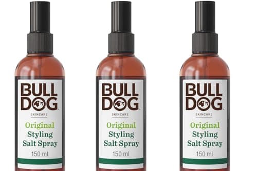 Image of Bulldog Skincare Original Hair Styling Salt Spray 150ml - Hair Styling Spray for Men - Natural Finish & Light Hold x 3 Pack