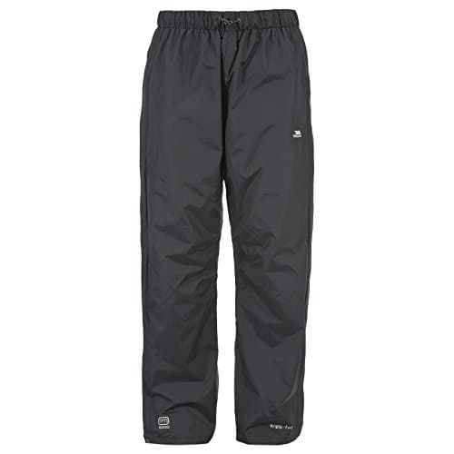 Image of Trespass Mens Waterproof Trousers Windproof Breathable Purnell Black