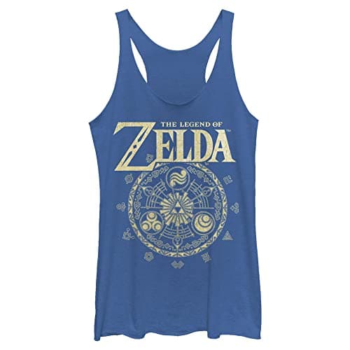 Image of Nintendo Women's Zelda Cir Shirt, Royal Blue Heather, L