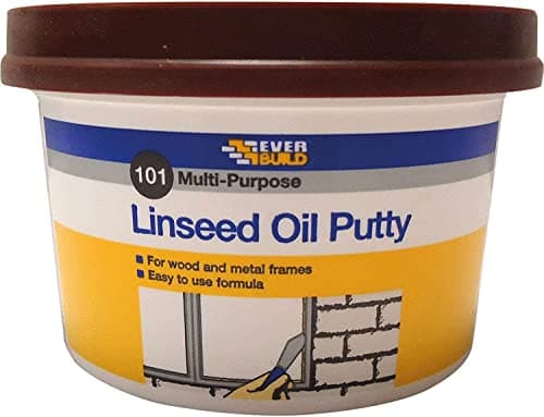 Image of Everbuild 101 Multi-Purpose Linseed Oil Putty – Suitable for Single Pane Glass – Brown – 500 g
