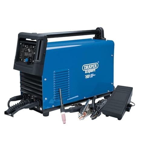 Image of Draper 70052 High Frequency TIG/MMA Aluminium Welder Dti, 200A Blue One Size