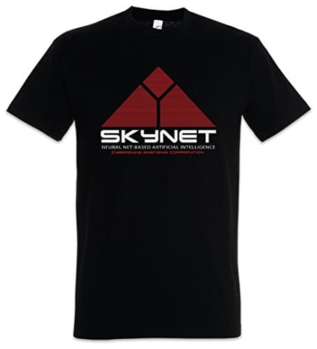 Image of Urban Backwoods Skynet Logo Men T-Shirt Black Size 5XL