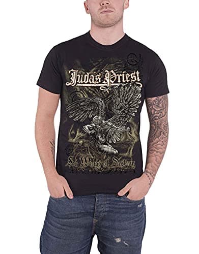 Image of Judas Priest Men Sad Wings Short Sleeve T-Shirt, Black, Small