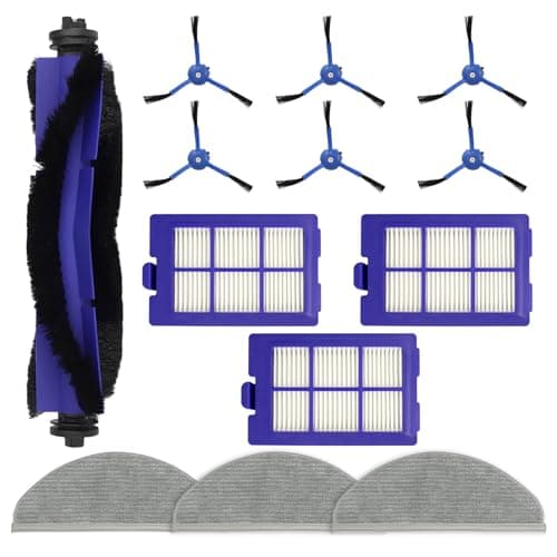 Image of 13 PCS Accessories Kit for Eufy RoboVac X8/ X8 Hybrid Robot Vacuum, Replacement Parts Main Brush, Side Brush, Filter, Mop pads