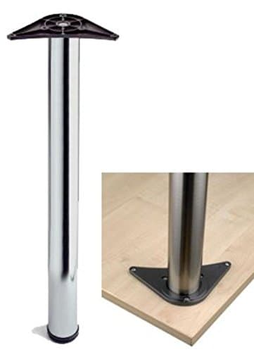 Image of 1 X Breakfast BAR Leg 870MM Kitchen WORKTOP Support Polished Chrome Adjustable