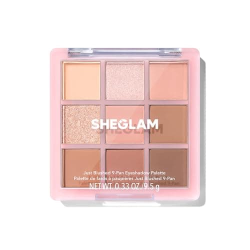 Image of SHEGLAM Eyeshadow Palette 9-Color Ultra-pigmented Shimmer & Matte Shades, Vegan & Cruelty-free-Just Blushed