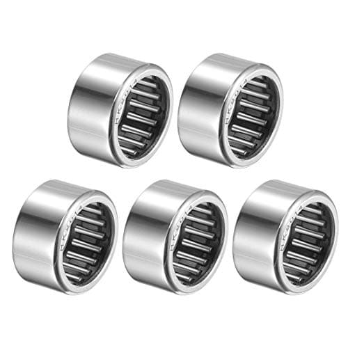 Image of sourcing map HK2014 Needle Roller Bearings 20mm Bore 26mm OD 14mm Width Chrome Steel Open End 5pcs