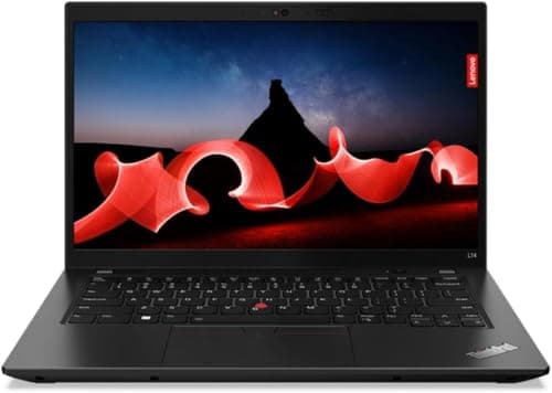 Image of Lenovo ThinkPad L14 Gen 4 14" FHD Business Laptop | Intel Core i7-1355U | 16GB DDR4 | 512GB NVMe SSD | Intel Iris Xe Graphics | WiFi 6E | Windows 11 Pro | QWERTY English Keyboard | Black (Renewed)