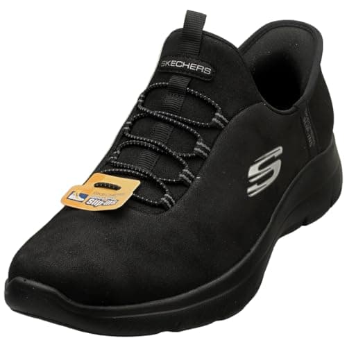 Image of Skechers Women's Summits Sneaker, Black, 7 UK