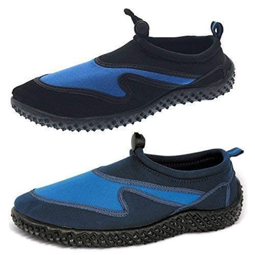 Image of Aqua Shoes Urban Beach Adult Mens Womens Surf Swimming Wet Water Wetsuit Neoprene Socks Boots Sizes 6-11 Uk (Blue, 7 UK (41EU))