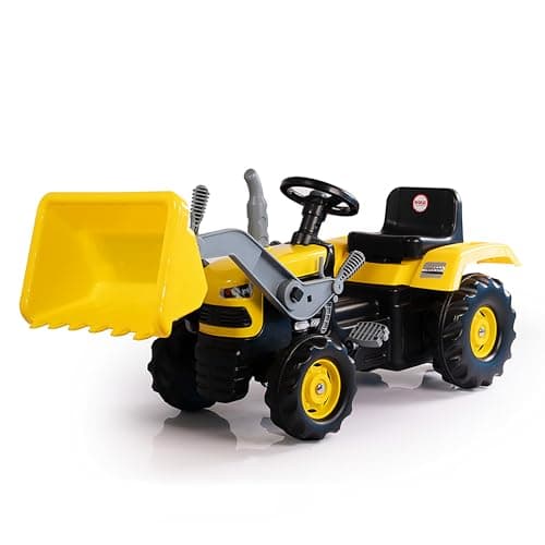 Image of Dolu 705 8051 Ride on Tractor with Loader (Assorted Color Blue/Yellow)