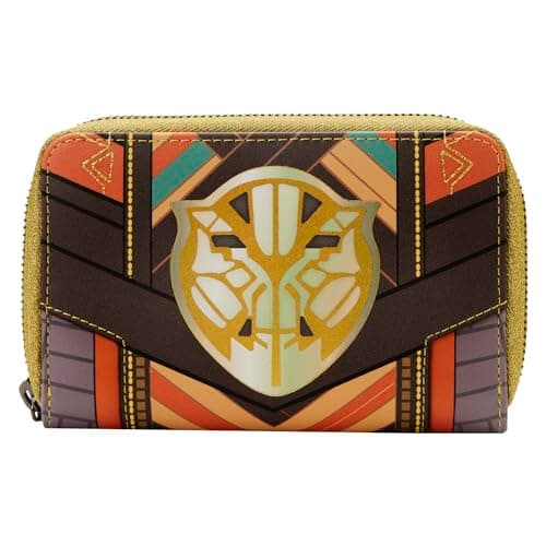 Image of Loungefly Marvel Black Panther Okoye Zip Around Wallet, Multicolored, One Size, Zippered Wallet