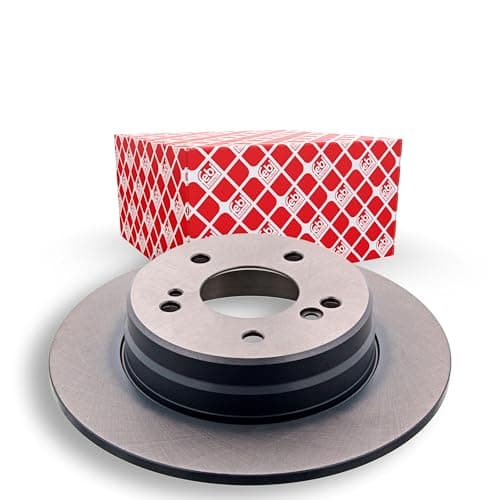Image of febi bilstein 04629 Brake Disc Set (2 Brake Disc) rear, full, No. of Holes 5