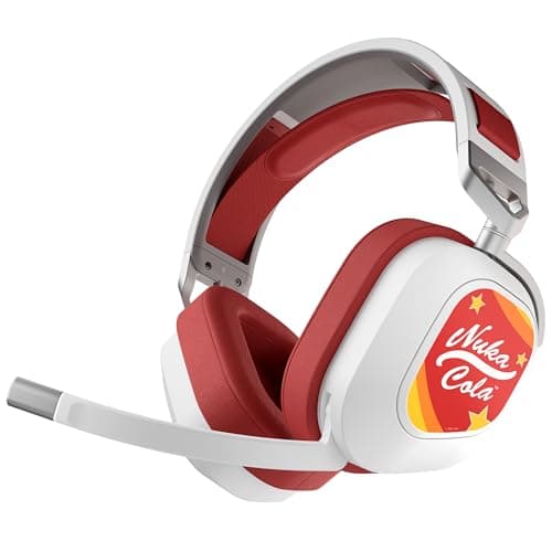 Image of Corsair HS80 RGB WIRELESS Fallout Nuka-Cola Edition Multiplatform Gaming Headset – Dolby Atmos, Lightweight, Broadcast Quality Microphone – PC, Mac, PS5, PS4