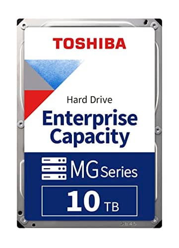 Image of Toshiba 10TB SATA 6 Gb/s MG06ACA10TE HDEPV10GFA51 3.5 Inch FW 4304 512e 256MB 7200 RPM SIE NAS Enterprise Class 24/7 HDD Hard Disk Drive for Dell HP Lenovo Supermicro and Other Systems
