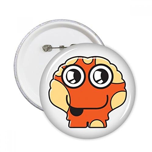 Image of DIYthinker Universe and Alien Orange Alien Round Pins Badge Button Clothing Decoration Gift 5pcs XL