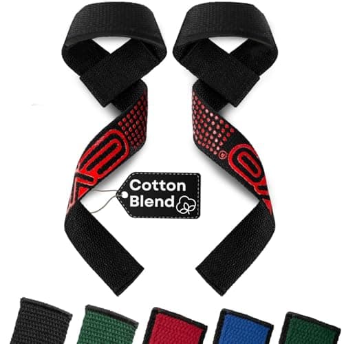 Image of EVO Fitness Weight Lifting Straps Anti Slip Gym Powerlifting Deadlifting Bodybuilding Workout Strength Training Hand Bar Grips Neoprene Gel padded Wrist Support Unisex Men Women