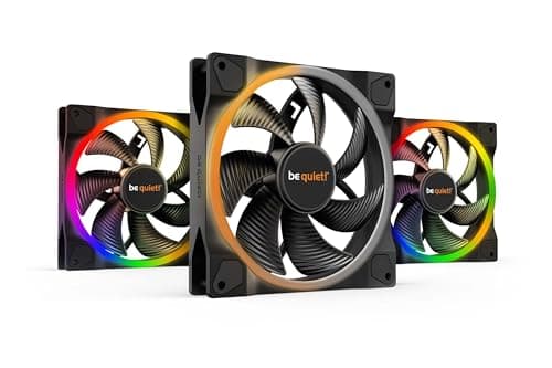 Image of be quiet! Light Wings 140mm PWM fan, 3 fans included, ARGB lighting, multiple colors and modes, silence-optimized fan blades, high air pressure, low noise-generating turbulences, very quiet operation