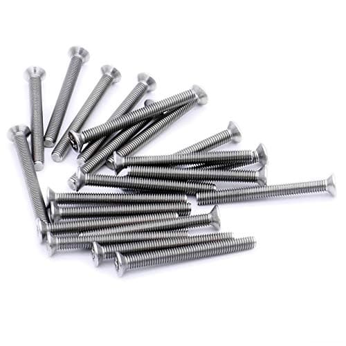 Image of M2 (2mm x 10mm) TX Socket Countersunk Machine Screw (Bolt) - Stainless Steel (A2) (Pack of 20)