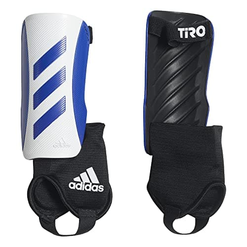 Image of adidas Unisex-Youth Tiro Match Shin Guards, Royal Blue/White, Small