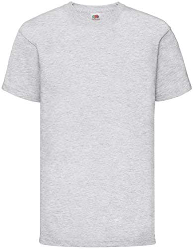 Image of Fruit of the Loom Childrens/Kids Original Short Sleeve T-Shirt (12-13 Years) (Heather Grey)