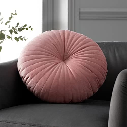 Image of Catherine Lansfield Living Round Cushion 40x40cm Cushion Pink