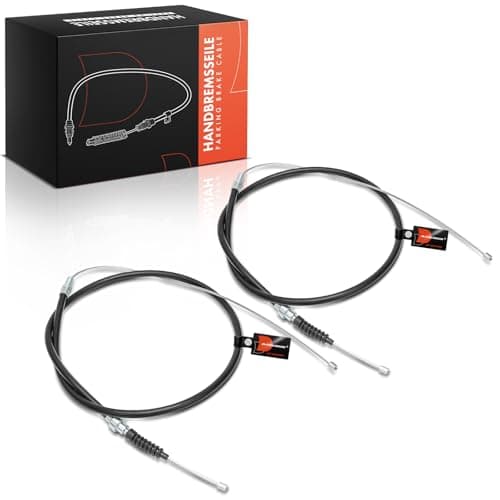 Image of Frankberg 2X Handbrake Cable Rear Compatible with A3 8L1 1.6L-1.9L 1996-2003 B.o.r.a 1J2 1.4L-2.0L 1998-2013 Octa.via I Estate 1U5 1.6L-2.0L 1998-2010 Replace# 1J0609721E
