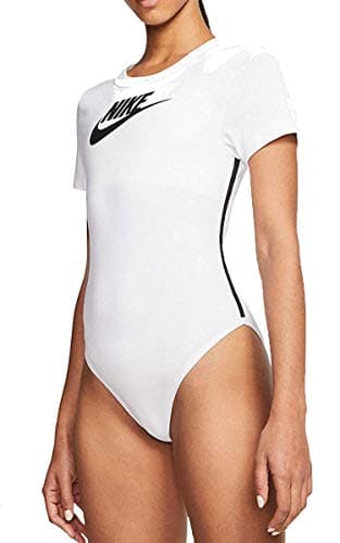 Image of Nike W Nsw HRTG Bodysuit Ss Body - White/(Black), Large
