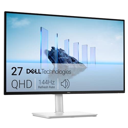 Image of Dell 27 Plus USB-C Monitor - S2725DC, QHD (2560x1440), 144Hz, IPS, 1ms MPRT, AMD FreeSync, 99% sRGB, Height Adjust, Built-in Speakers, 2 USB-C, DisplayPort, HDMI, 2 USB-A, 3 Year Warranty, White
