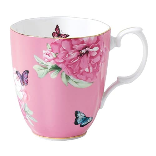 Image of Royal Albert Miranda Kerr Friendship 40001828 Mug 0.40ltr, Pink, Fine Bone China, 1 Count (Pack of 1)