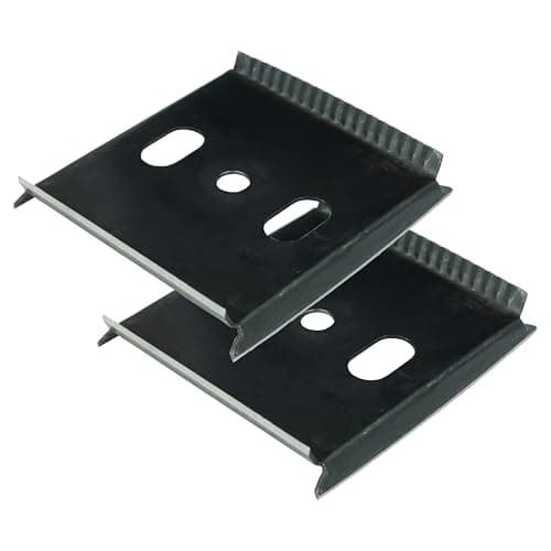 Image of Faithfull 4 Sided Wood Scraper Replacement Blades – Twin Pack of Spare Hand Scraper Blades for Paint & Varnish Removal on Wooden Doors & Window Frames - 62mm, 2 Pack