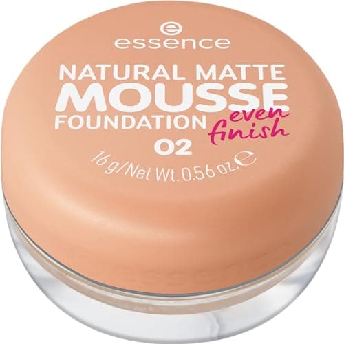 Image of Essence Cosmetics NATURAL MATTE MOUSSE FOUNDATION, mattifying, covering, express result, matte (16g)