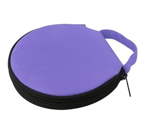 Image of Losuya Portable 20 Capacity CD DVD Disc Storage Case Bag Wallet for Car Home Office Use (Purple)