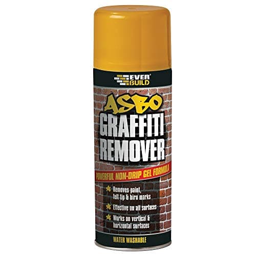 Image of Everbuild ASBO Graffiti Remover – Water Washable – Easy to Use – Non-Drip Formula – Internal and External Use – 400ml Aerosol Can