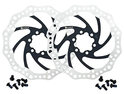 Image of Dymoece 2 Pcs Bike Disc Brake Rotors with 12 Bolts 140mm/160mm/180mm/203mm for MTB Mountain Road Bicycle