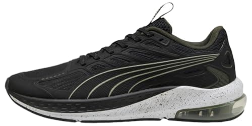 Image of PUMA Men's X-Cell Lightspeed Road Running Shoe, Black-Dark Olive-LUX Army, 10.5 UK