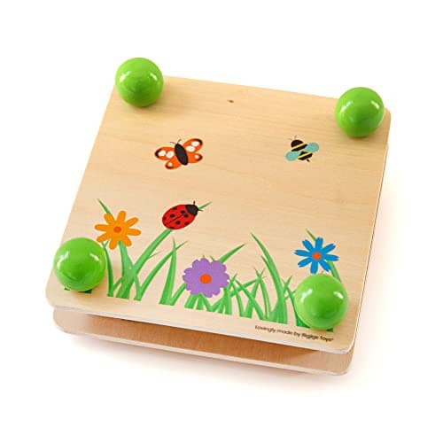 Image of Bigjigs Toys, Wooden Flower Press for Children, Flower Press Kit, Arts and Crafts, Kids Crafts, Wooden Toys for 3 Year Olds