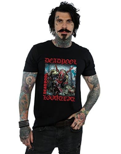 Image of Marvel Men's Deadpool Here Lies Deadpool T-Shirt XX-Large Black