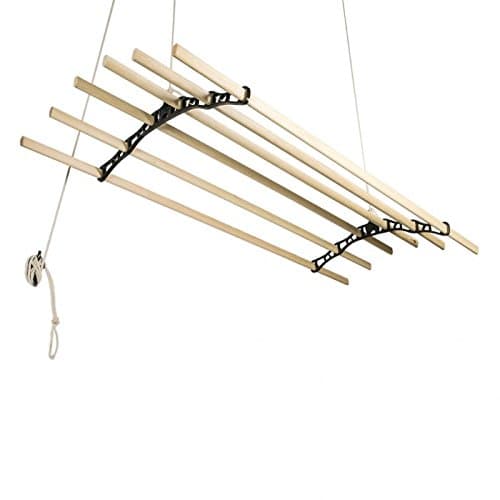 Image of Sheila Maid ®, clothes Airer pulley Ceiling Airer- 6 Rail -57" (145cm) long - Black Cast Iron