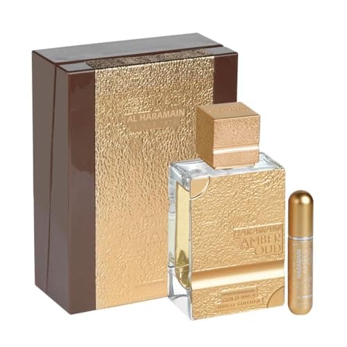 Image of Al Haramain Amber Oud Gold 999.9 Dubai Edition 100ml Perfumes | Extrait de Spray for Women & Men | Luxury Arabian Fragrance with Pear, Jasmine & Amber | Unisex Long Lasting Perfume