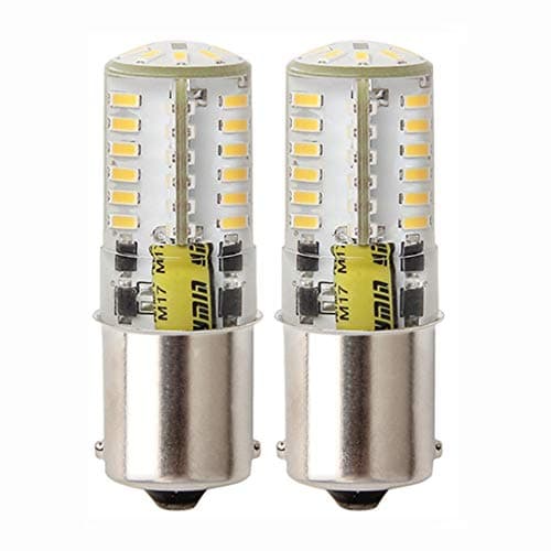Image of PYRJIN 1156 Ba15S 1142 Led Bulb 12V Led Light 5W, Warm White 30000K Single Contact Bayonet Sbc, For Yard, Rv, Camper, Turn Signal Light, Sidelight, Reversing Light (2-Pack)