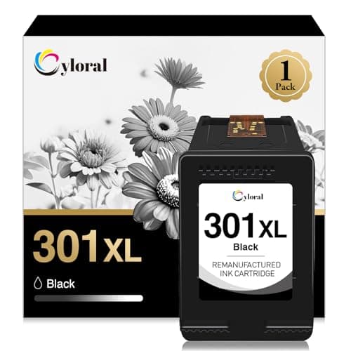 Image of Cyloral 301XL Ink Cartridge Black for HP 301 Envy 5530 5532 4502 4504 4507 4500 Deskjet 2542 3055A 1512 1510 OfficeJet 4630 2620 2622 301 XL Printer Ink Replacement