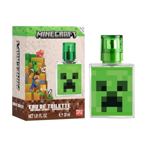 Image of Minecraft Children Eau de Toilette Natural Perfume Spray | Vegan, Cruelty-Free, Dermatologically Tested EDT Spray for Kids & Teens | Stain-Free Perfume | Safe Daily Fragrance Gift, 30ml