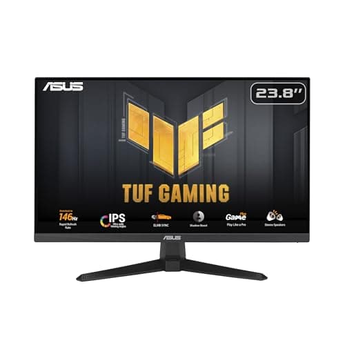 Image of ASUS TUF Gaming VG249QE5A 23.8" Full HD 1920x1080 146Hz IPS Display 1ms Built in Speakes Gaming Monitor - Black